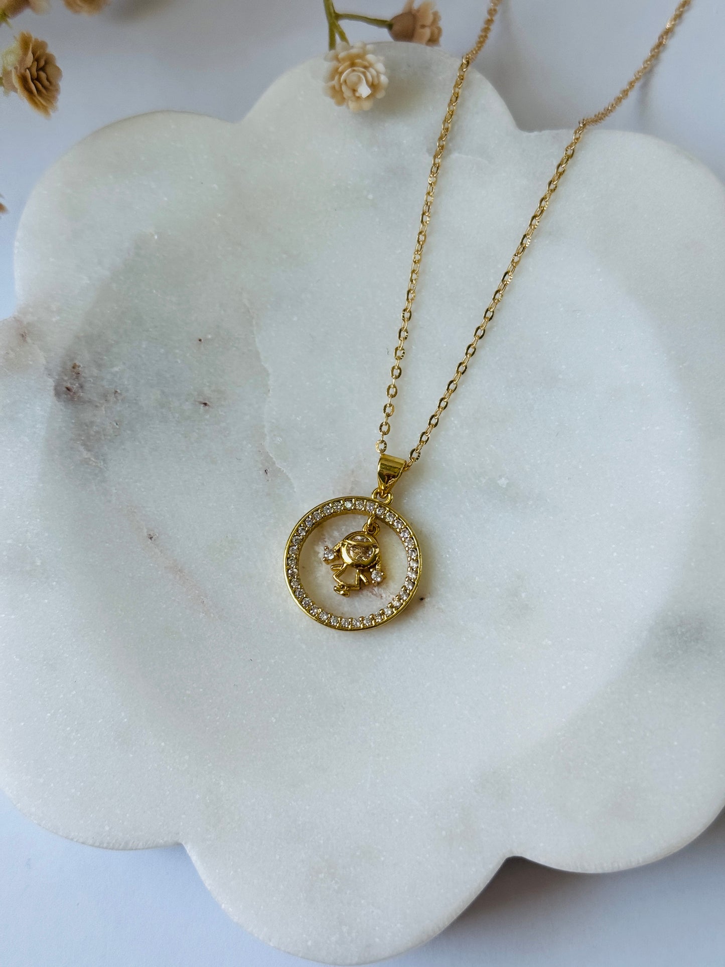 Girl Pendant Necklace