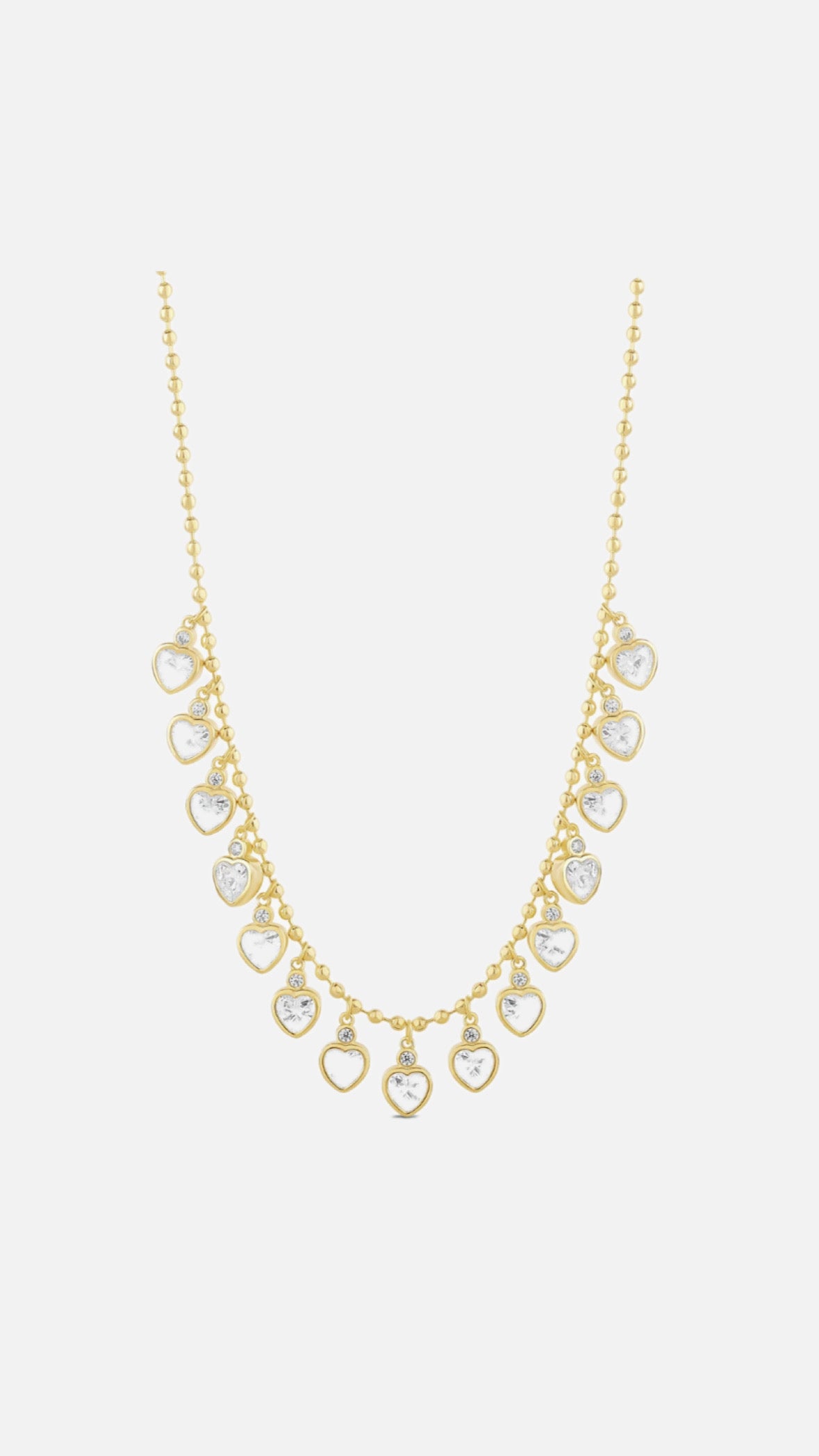 Heart chain neckla