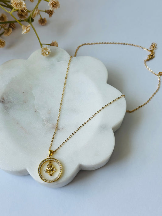 Girl Pendant Necklace