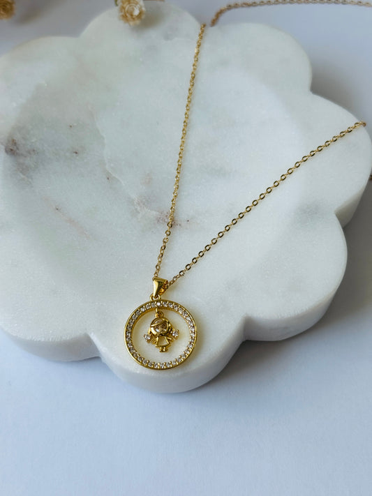 Girl Pendant Necklace
