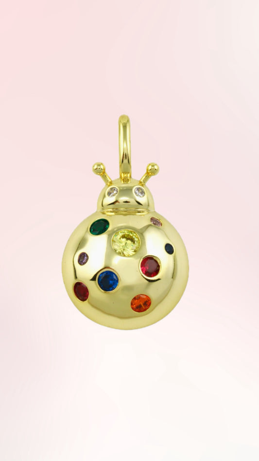 RAINBOW LADYBUG CHARM