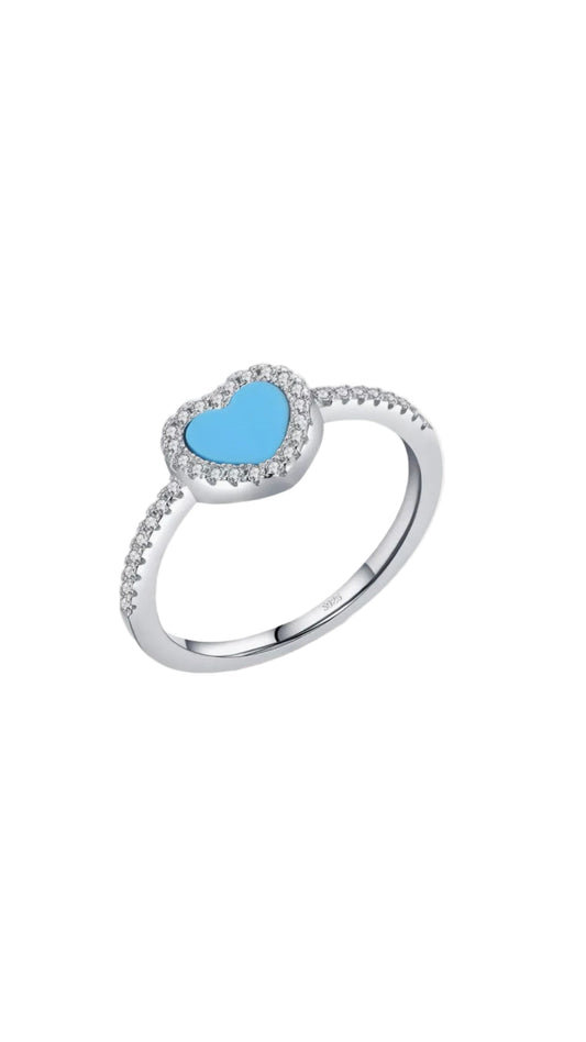 TURQUOISE HEART RING