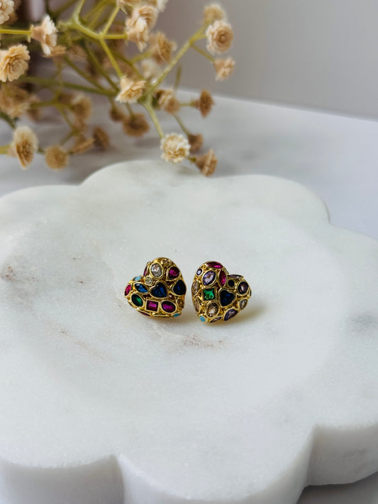 Colors Heart Earrings