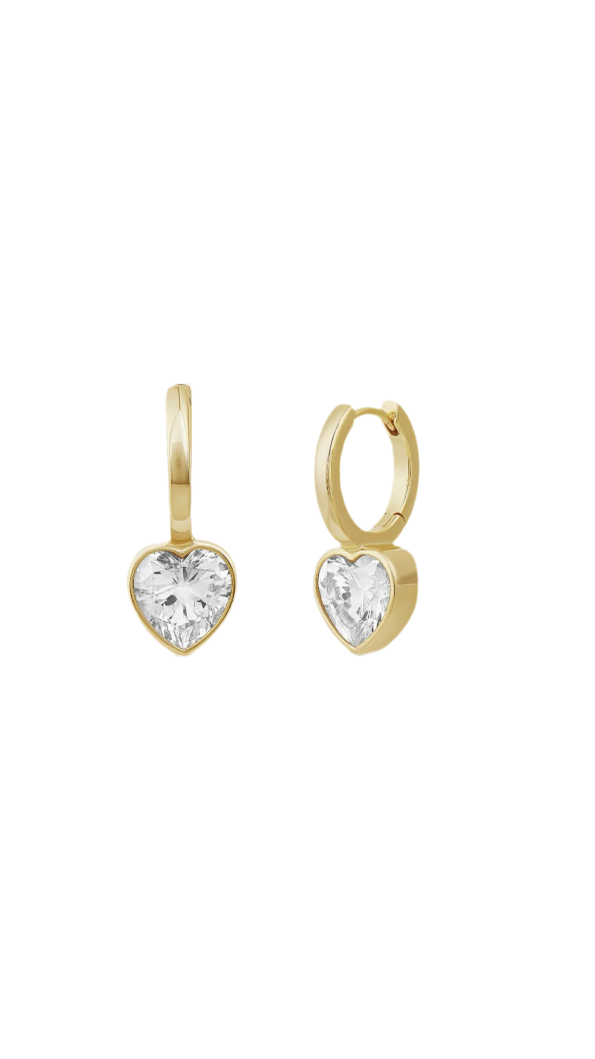 Crystal Glow Bezel Huggies