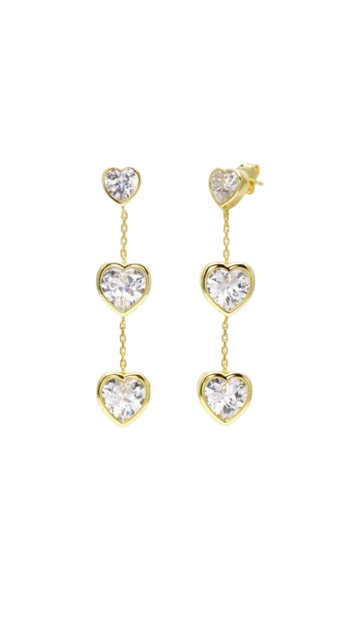 TRIPLE HEART DROP
EARRINGS