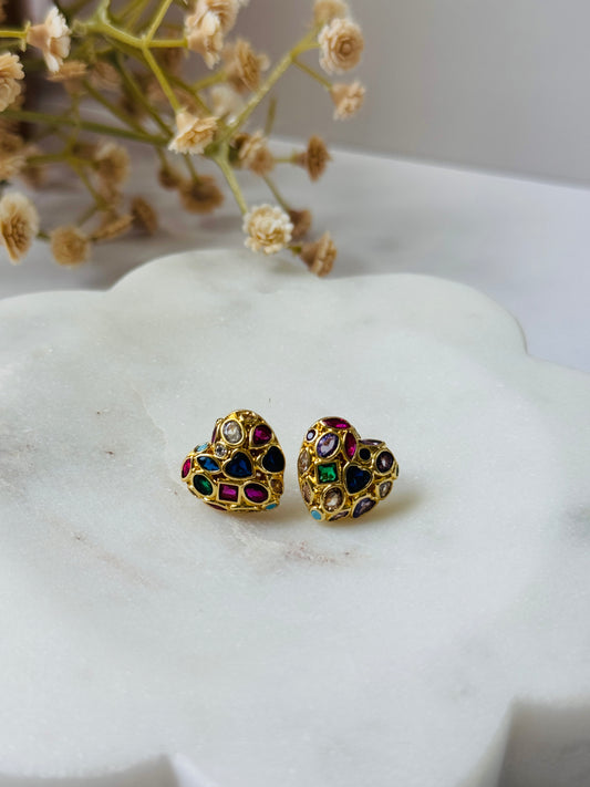Colors Heart Earrings