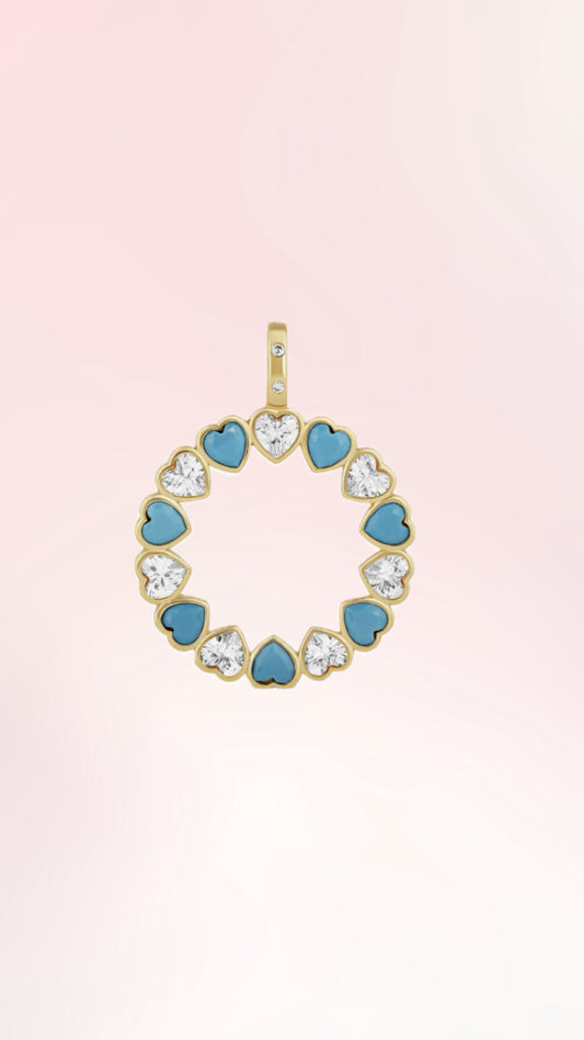 TURQUOISE CIRCLE OF LOVE
CHARM