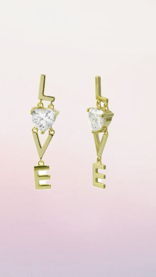 LOVE DROP EARRINGS